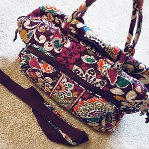 Gently used, Vera Bradley luggage (SET) - Plum Crazy print